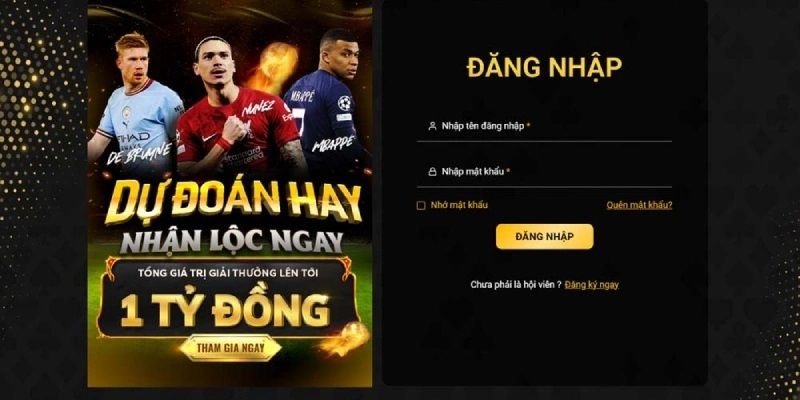 Nhắc nhở khách hàng lần đầu thực hiện đăng nhập 888B